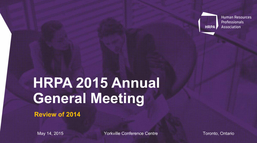 HRPA 2015 Annual Meeting