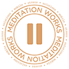 MeditationWorks orange and white logo