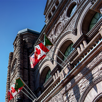 Ontario Legislative Building on April 18, 2015 in Toronto